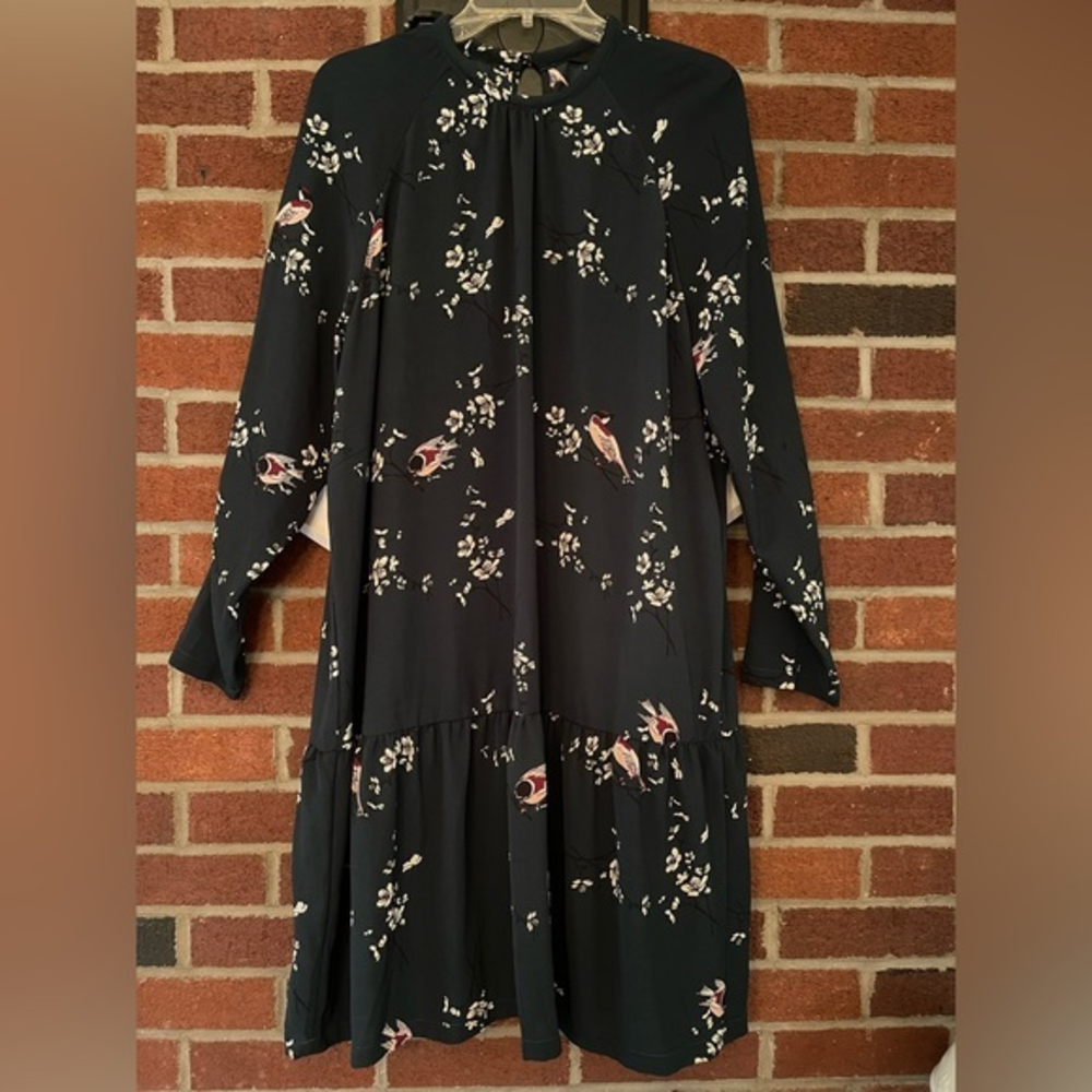 Vero Moda High Neck 2 Layer Green Gables/Celia Dress XXL